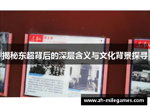 揭秘东超背后的深层含义与文化背景探寻